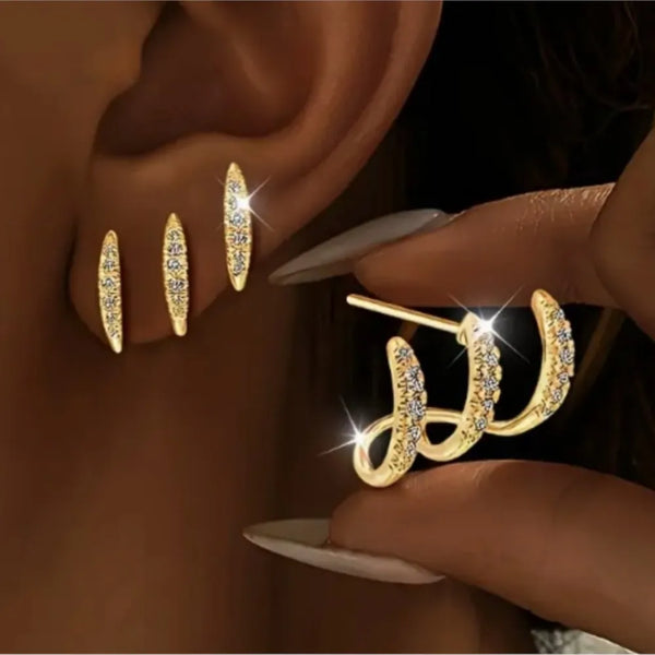 Boucles d'Oreilles Éclatantes et Élégantes