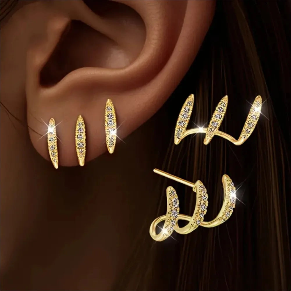 Boucles d'Oreilles Éclatantes et Élégantes