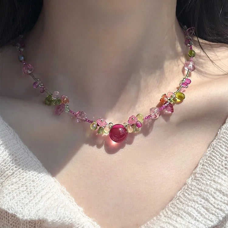 Collier Floral Été Bohème