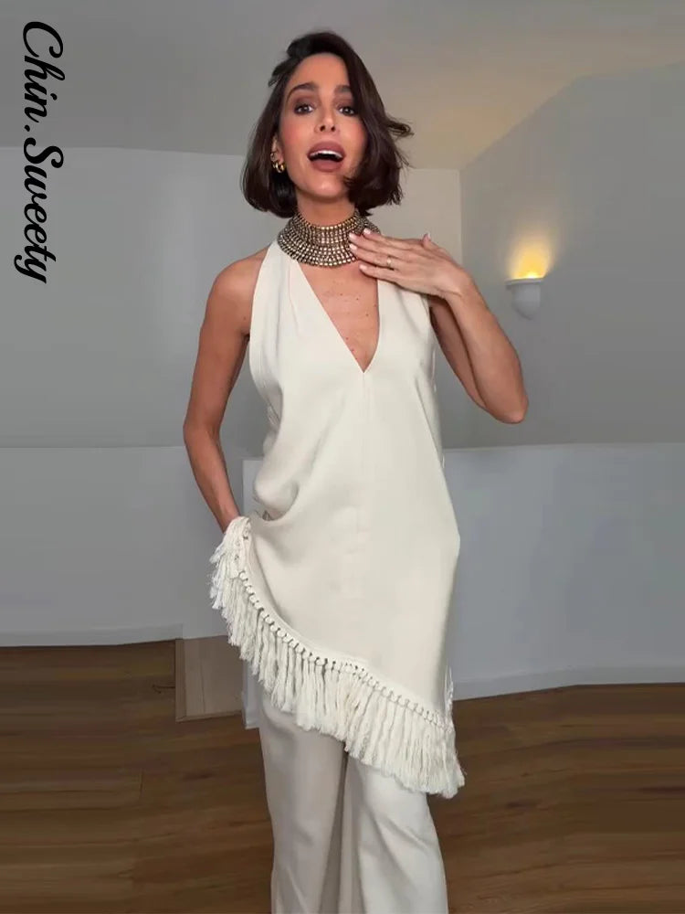 Ensemble Élégant Femme Printemps Été