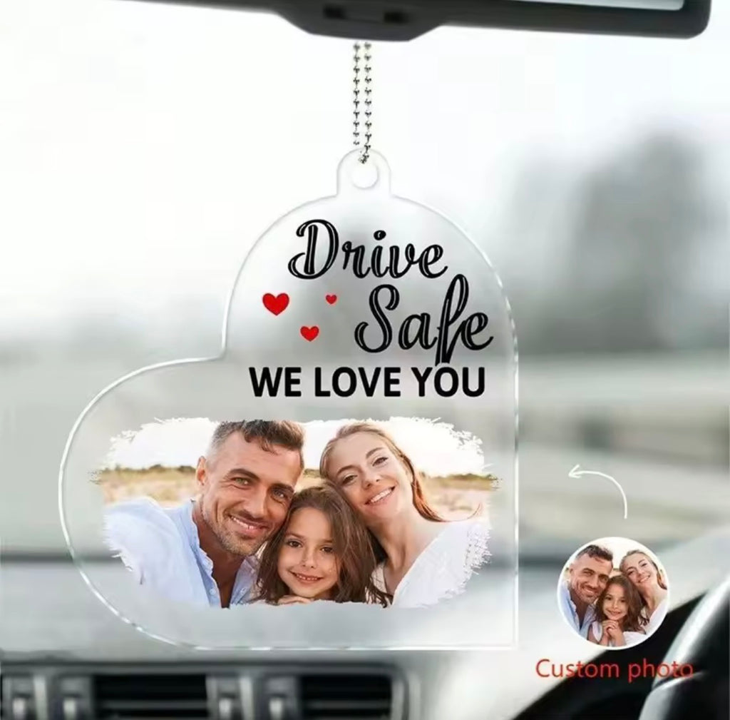 Breloque de voiture avec Photo personnalisée