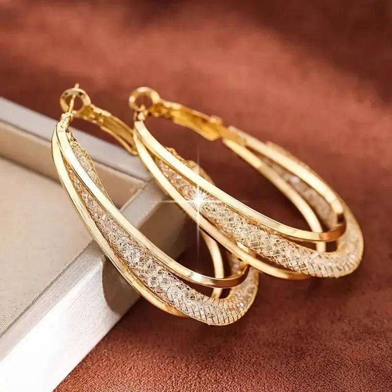 Boucles d'Oreilles Cristal Élégantes