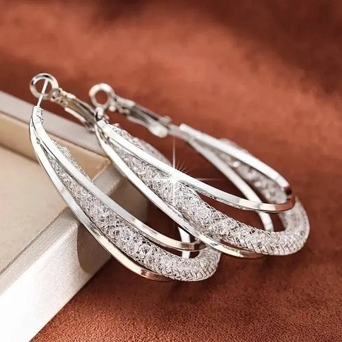 Boucles d'Oreilles Cristal Élégantes