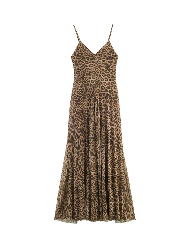 Robe d'Été Léopard Élégante