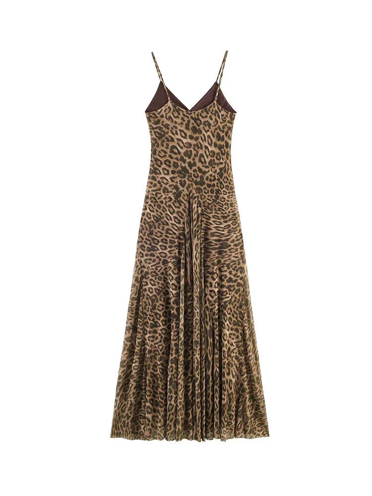 Robe d'Été Léopard Élégante