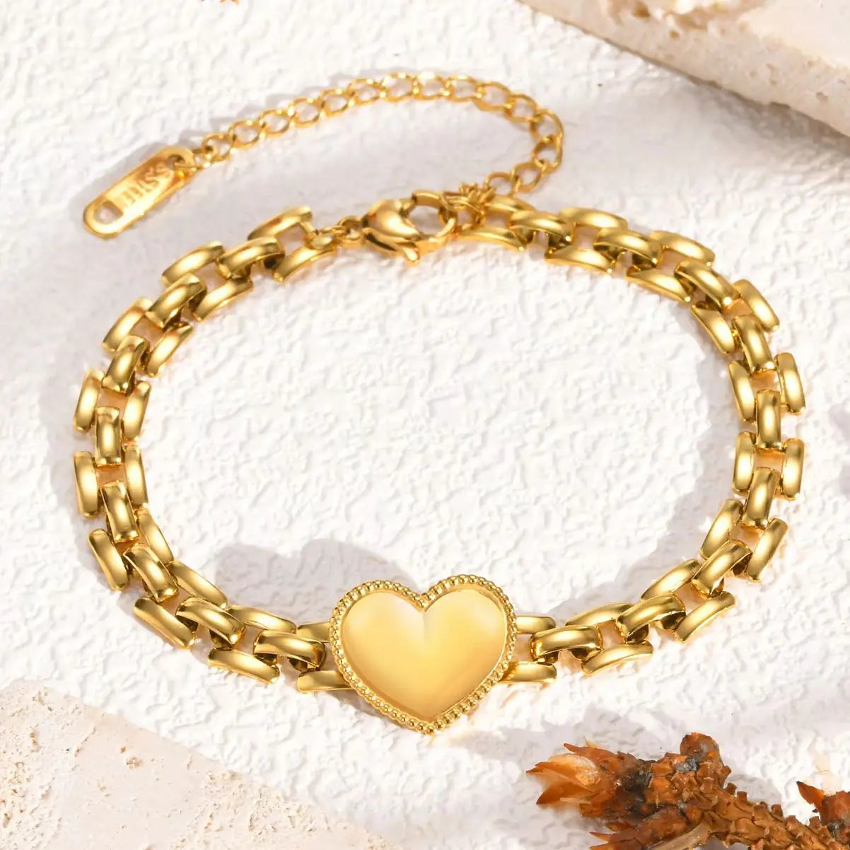 Bracelet Coeur Élégant Pour Femmes