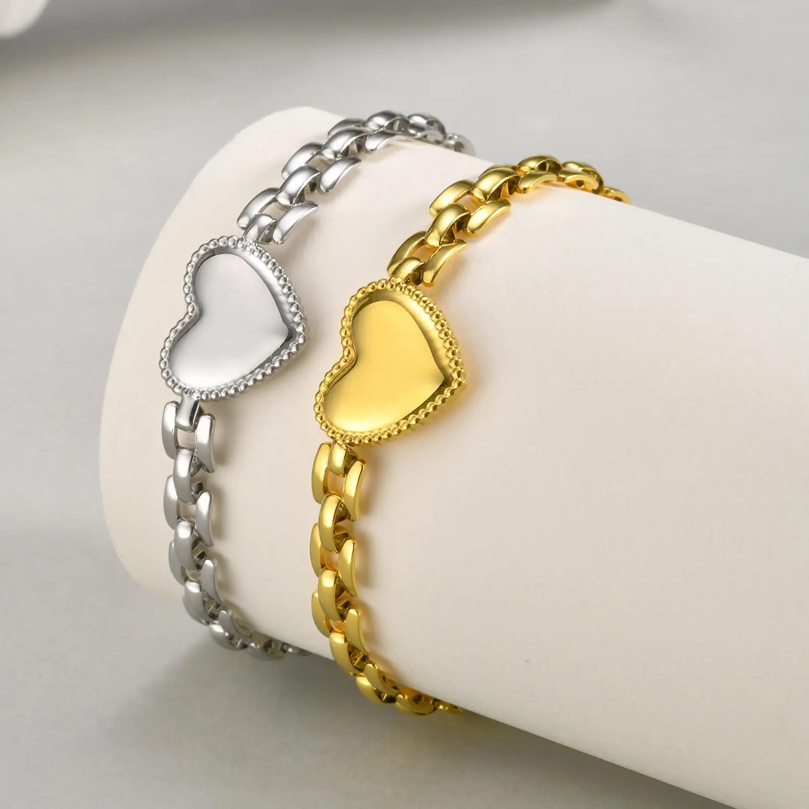 Bracelet Coeur Élégant Pour Femmes