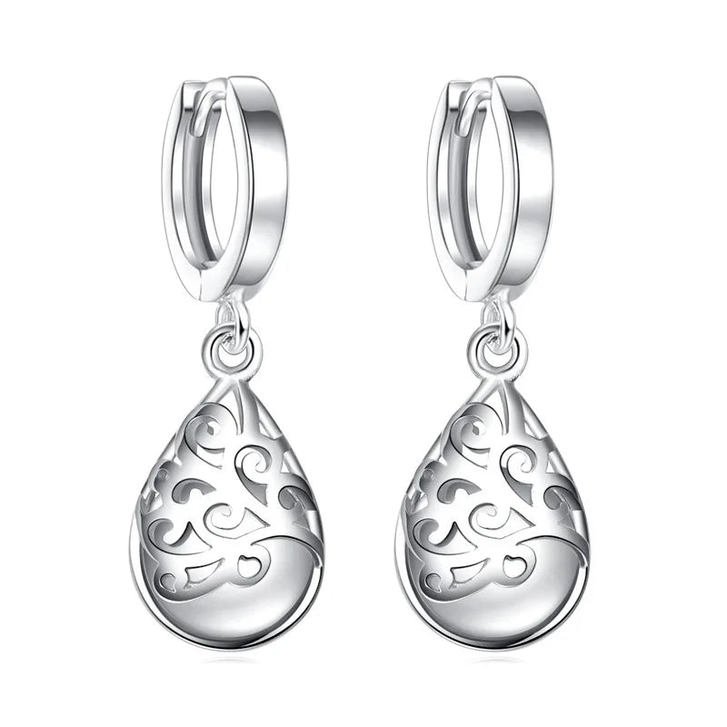 Boucles d'Oreilles Fleur Opale