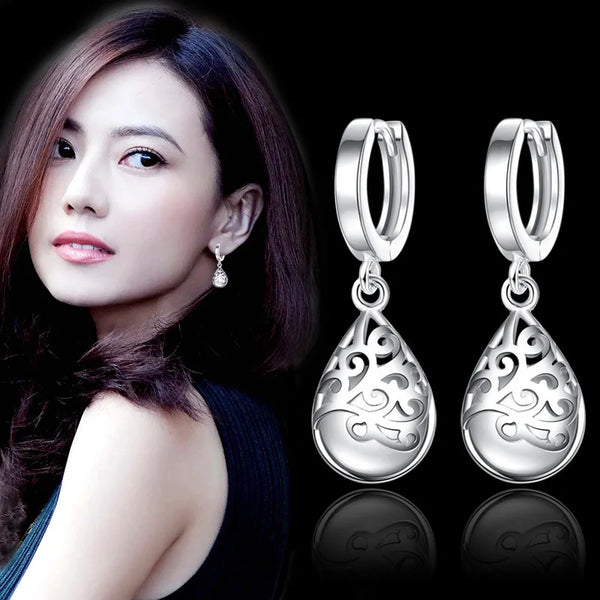 Boucles d'Oreilles Fleur Opale