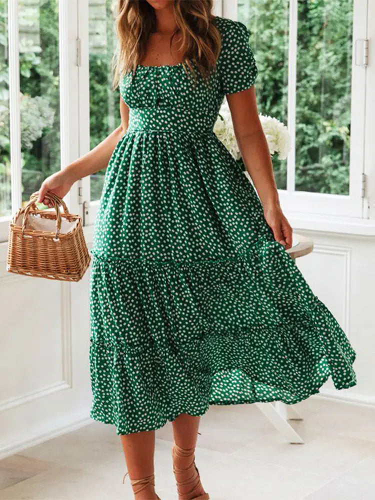 Robe Fleurie d'Été Élégante