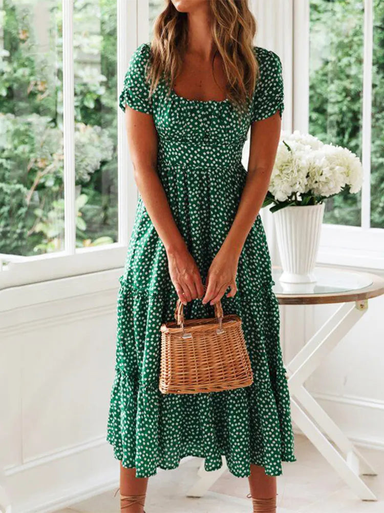 Robe Fleurie d'Été Élégante