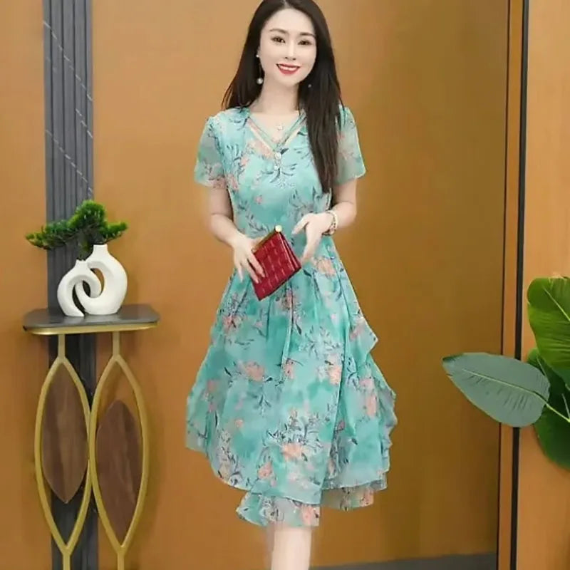 Robe Bohème Été en Chiffon