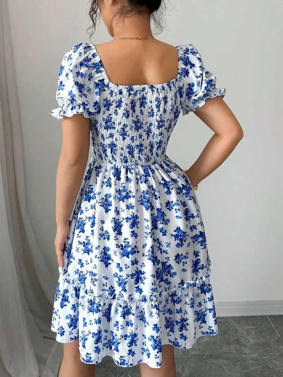 Robe Fleurie Flottante Élégante