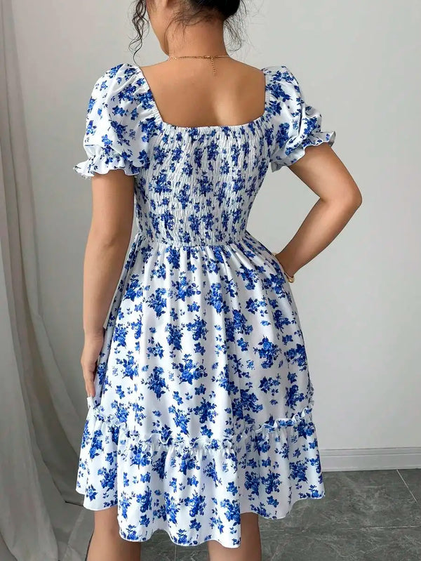 Robe Fleurie Flottante Élégante
