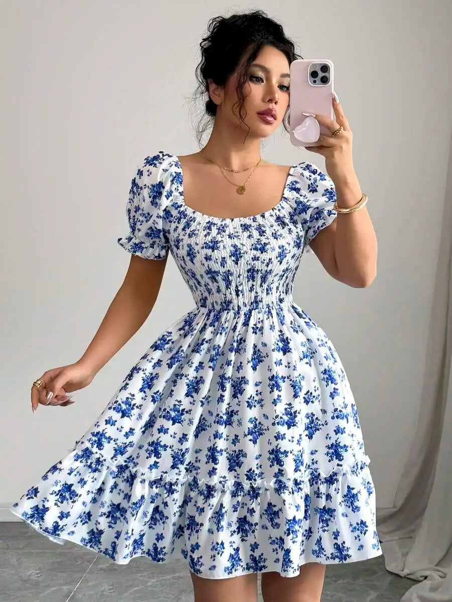 Robe Fleurie Flottante Élégante