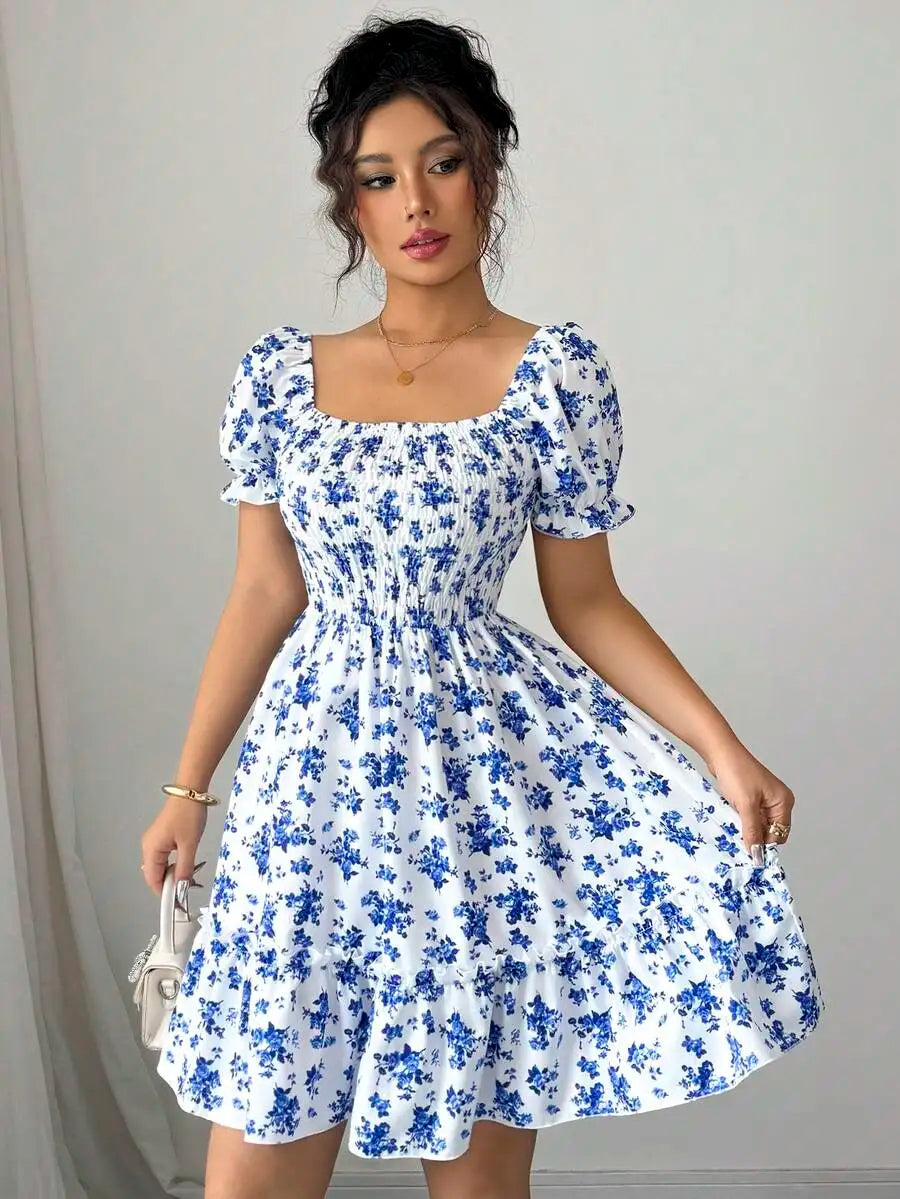 Robe Fleurie Flottante Élégante