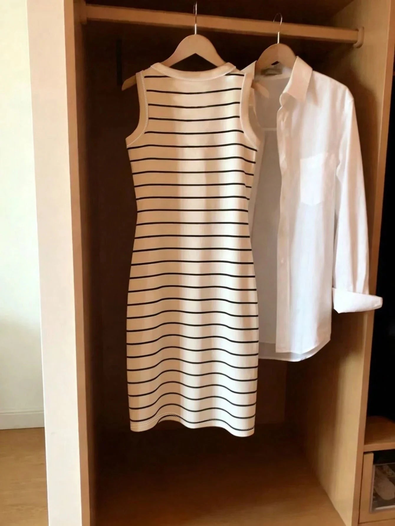 Robe Élégante à Rayures